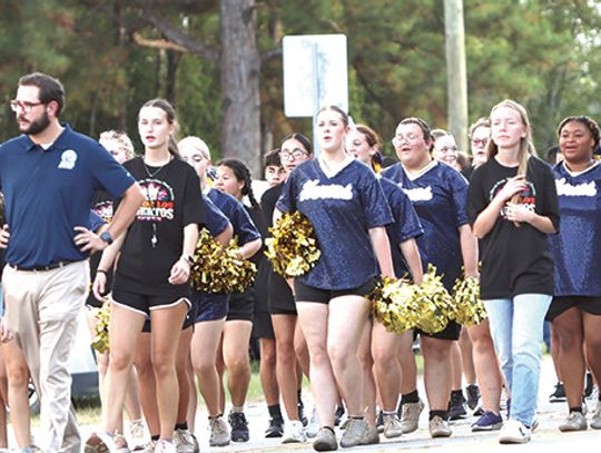 BCHS band performs in parade