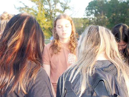 BCMS students gather for annual ‘See You at the Pole’ prayer event