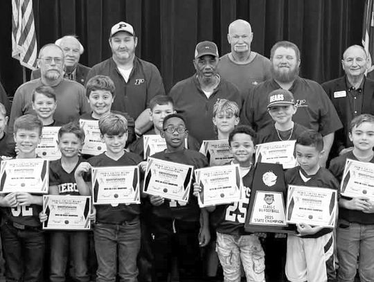 Boys 8u football team recognized by commission