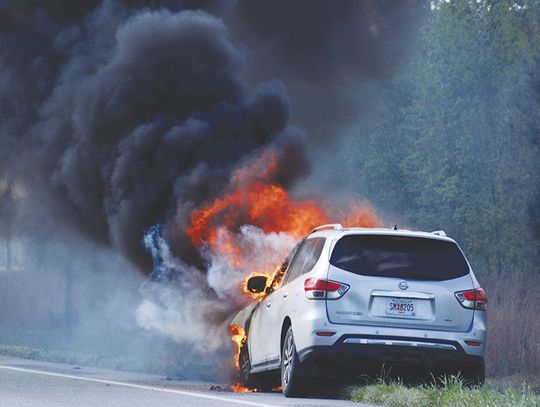 Brantley man escapes fiery car