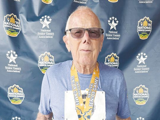 Burch medals at Sr. Olympics