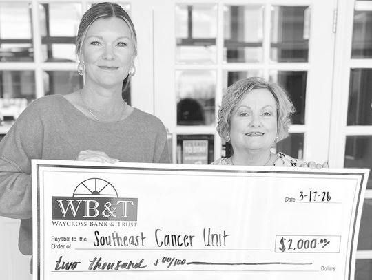 Cancer walk donation