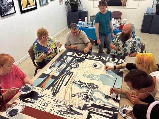 Citizen artists help with OHC’s America 250 mural