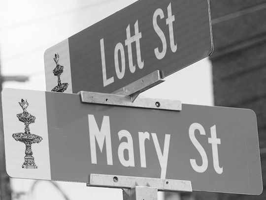 Downtown street signs undergoing change-out