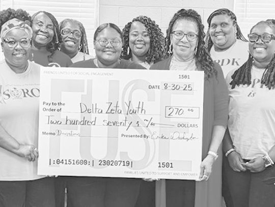 Education sorority gets donation