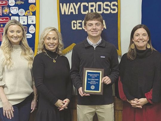 Exchange Club picks Hopkins as February Youth of Month
