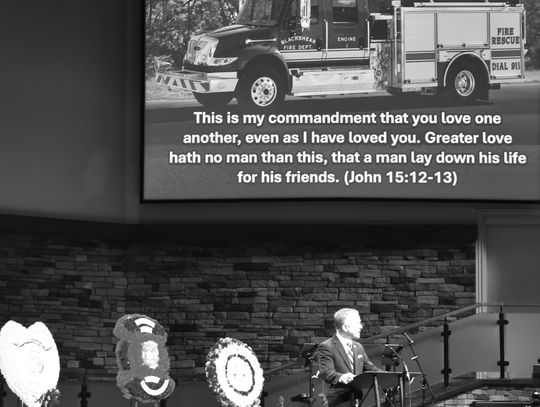 First Responders gather to honor Leon Davis