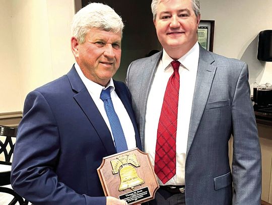 Former Clerk of Court Thomas Sauls is recipient of annual Liberty Bell Award