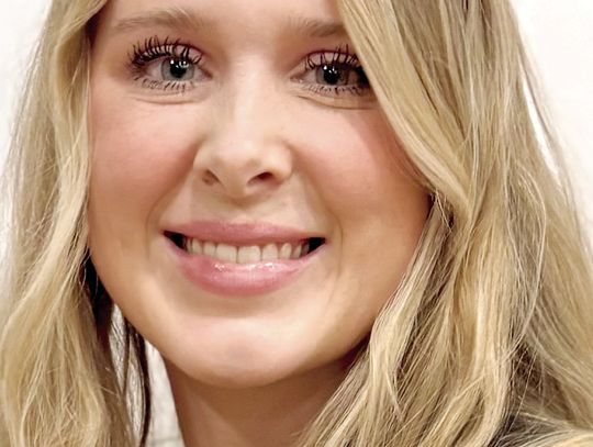 Haley Dixon presented with the Randy Sharpe Health Hero Award