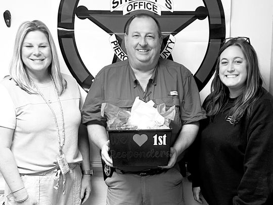 Jr. BETA students give gift to Pierce first responders