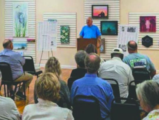 Members of the Pierce County Historical and Genealogical Society visited with the Patterson Historical Society and Eagle Station last week