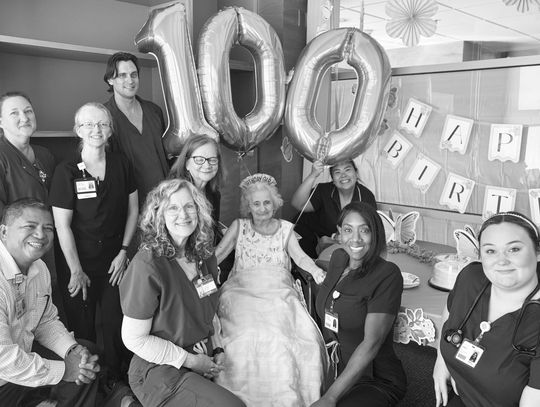 MSH staff celebrates patient’s 100th