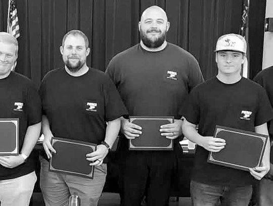 New certified firefighters recognized