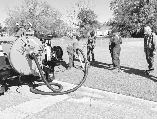 New vacuum at work on curbs