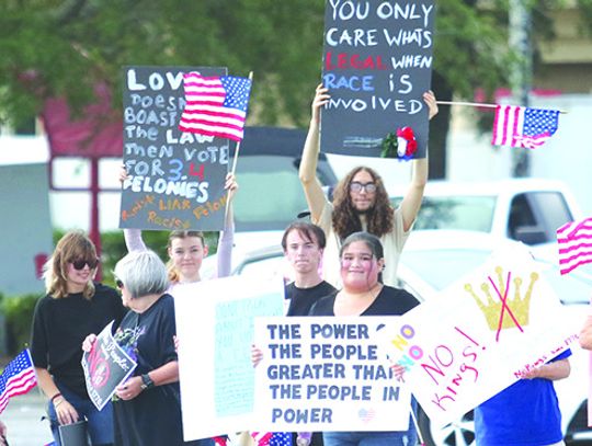 ‘No Kings’ protest calm