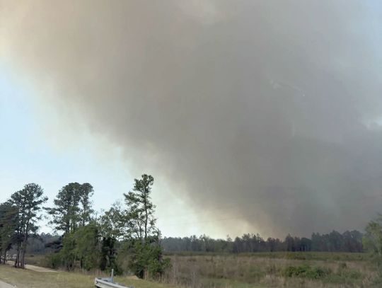 Pierce Co. Fire and Georgia Forestry join forces to battle wildfire near Satilla River