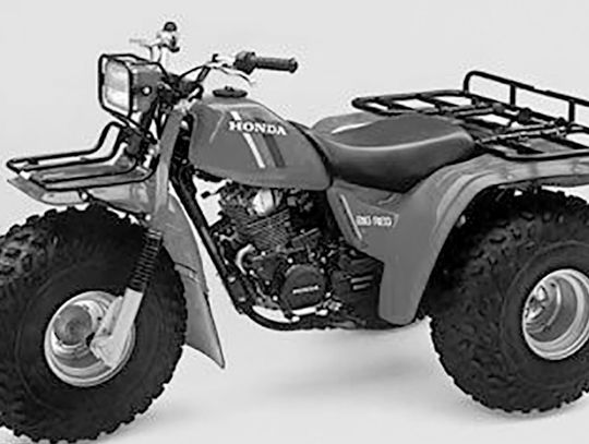 Pride can also be hurt on a three wheeler