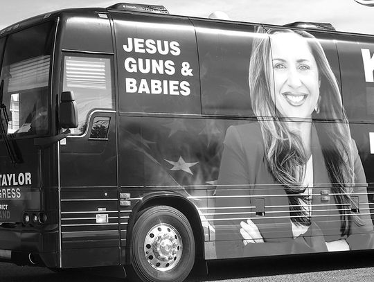 Taylor campaign tour rolls through area