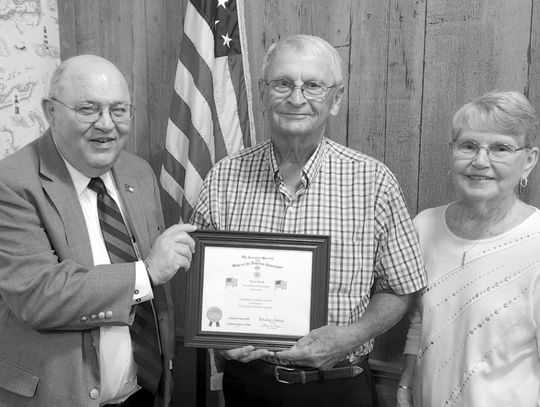Terry, Mary Nell Herrin recognized for flag display