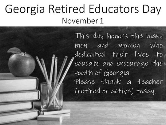 Thank you for recognizing the retired teachers