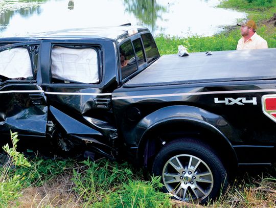 Two injured in one-vehicle accident