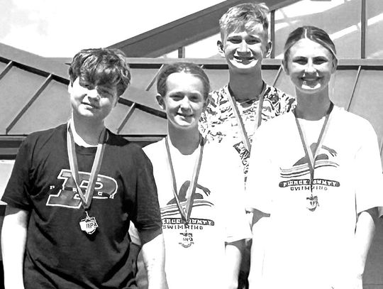 Two Pierce relay swim teams win second place