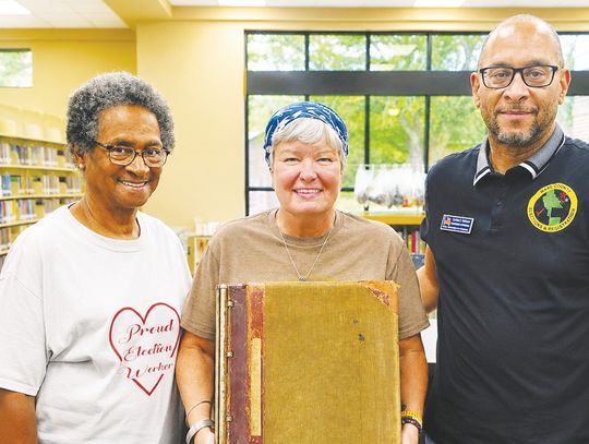 Ware Board of Elections donates aged voter registrations to library