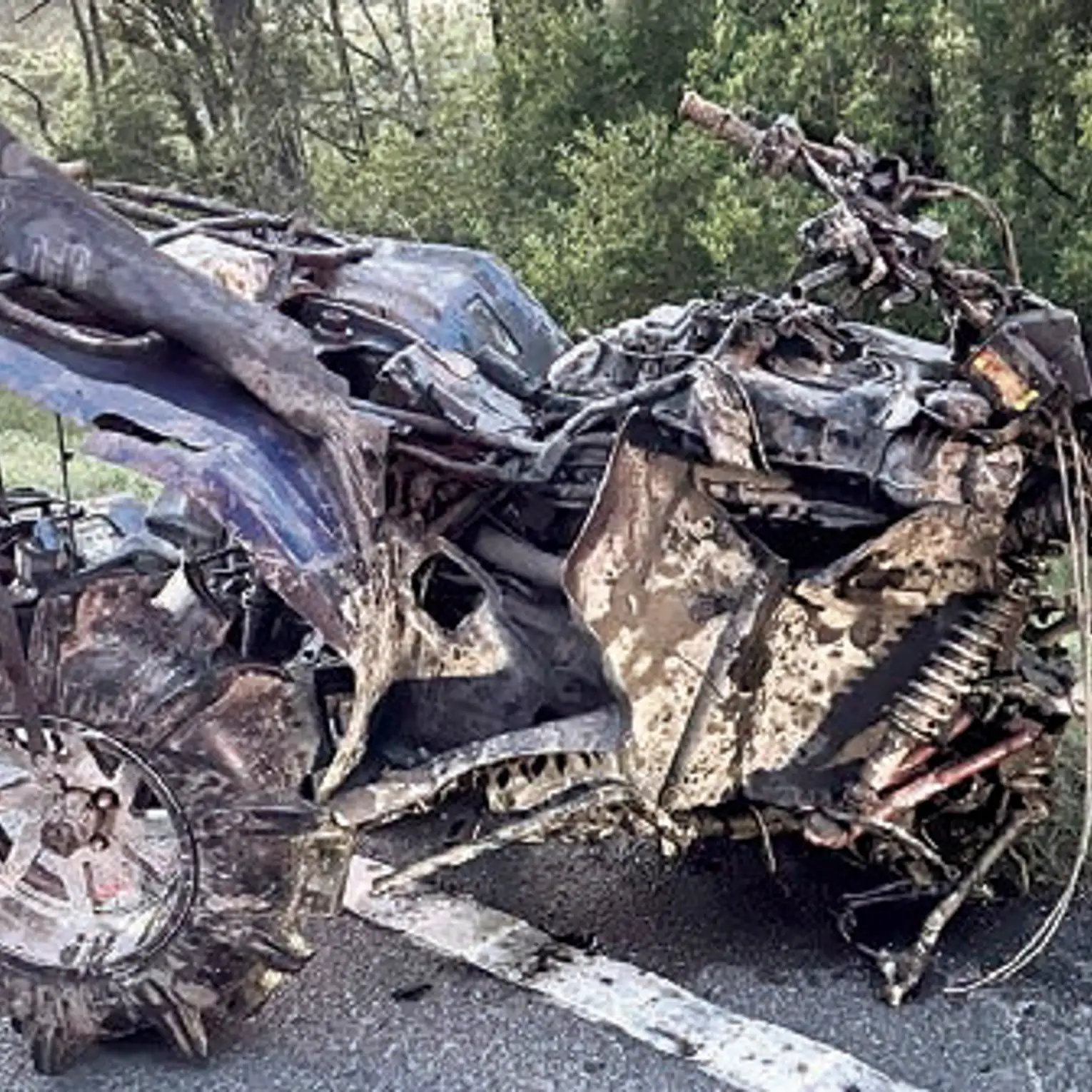 Four transported after collision