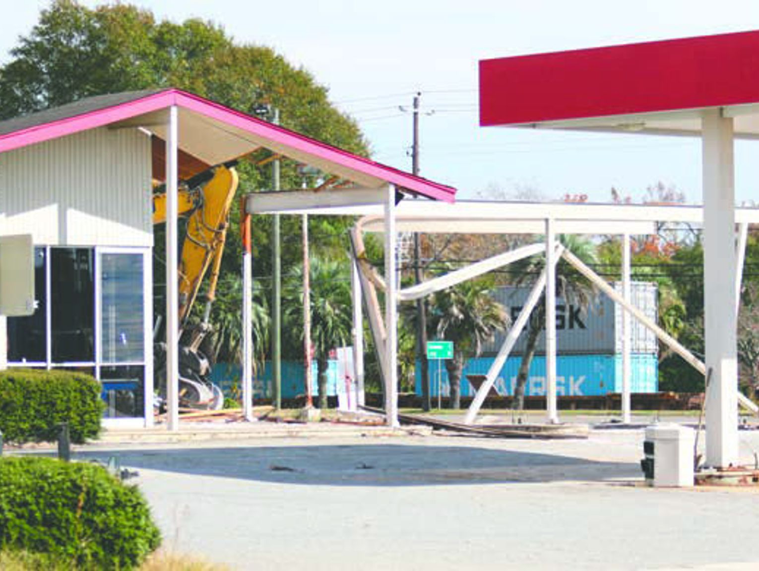City fixture razed