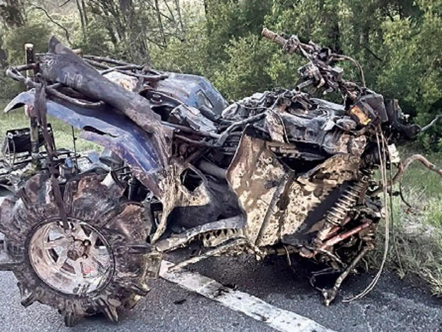 Four transported after collision