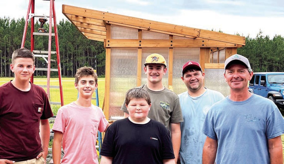 AgSouth grant and PCHS students build greenhouse for Midway Elementary