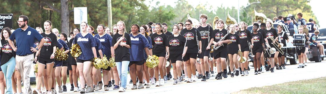 BCHS band performs in parade