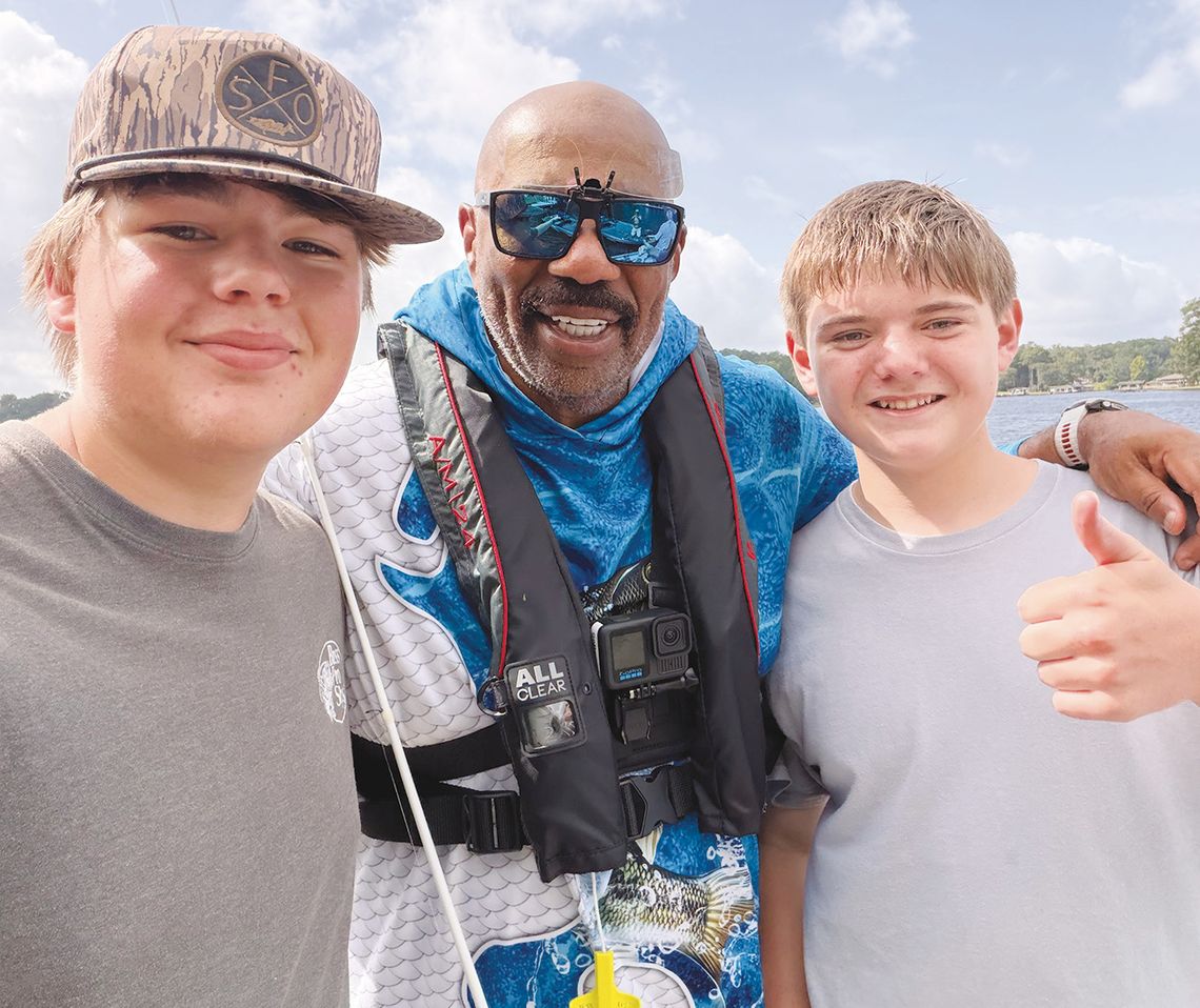 Brantley duo meets Steve Harvey