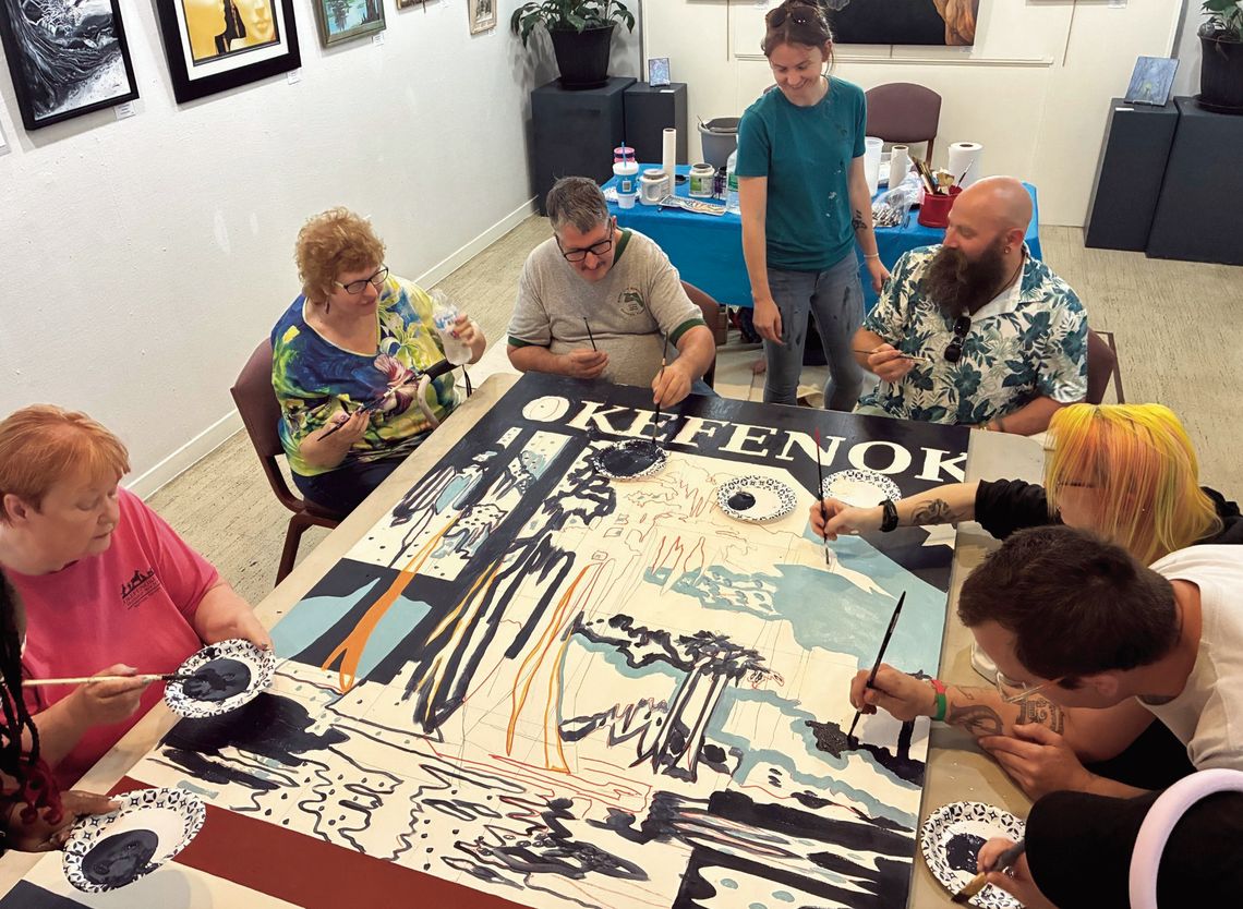 Citizen artists help with OHC’s America 250 mural Citizen artists help with OHC’s America 250 mural