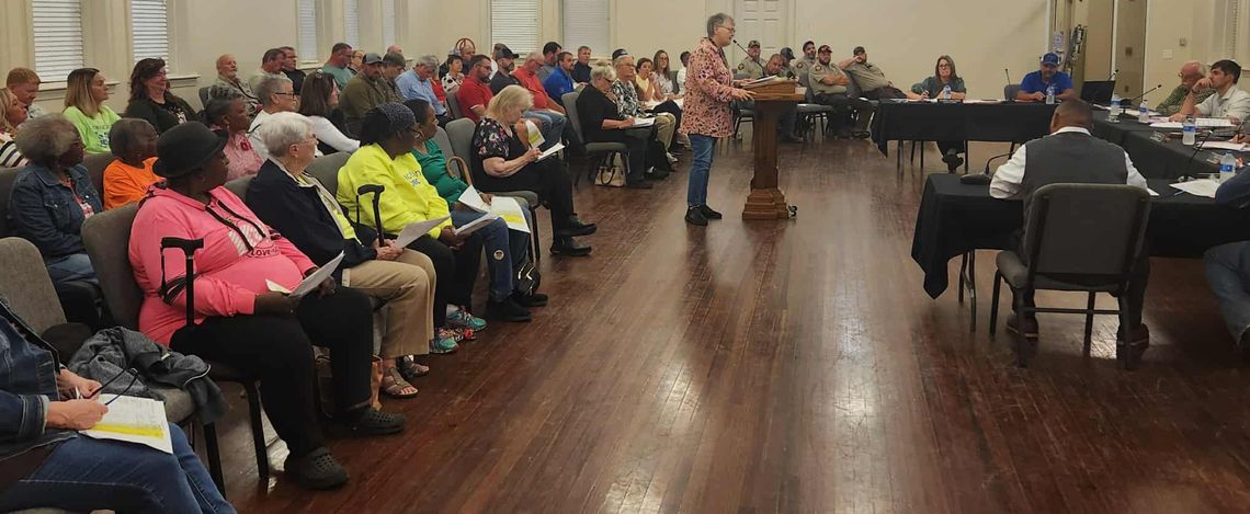 Commissioners get earful at budget hearing Commissioners get earful at budget hearing