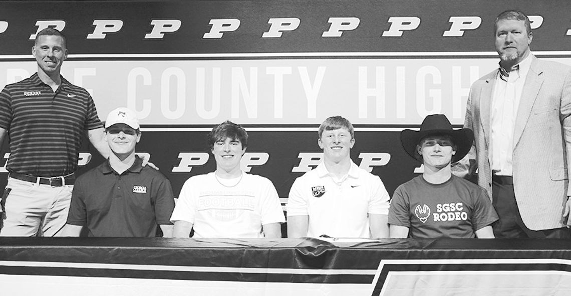 Dowling, McCook, Hall, Stone sign scholarship offers