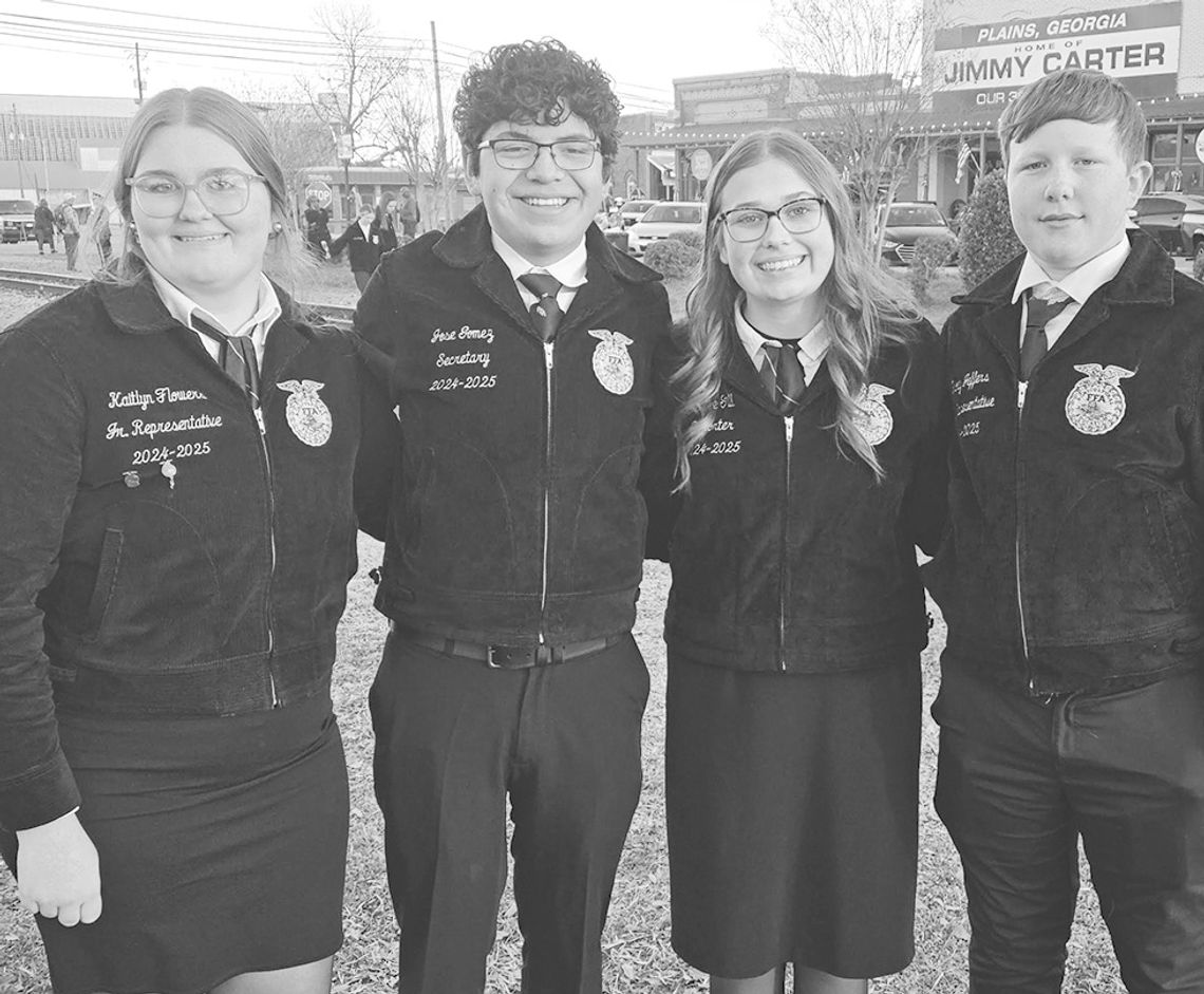 FFA members attend funeral