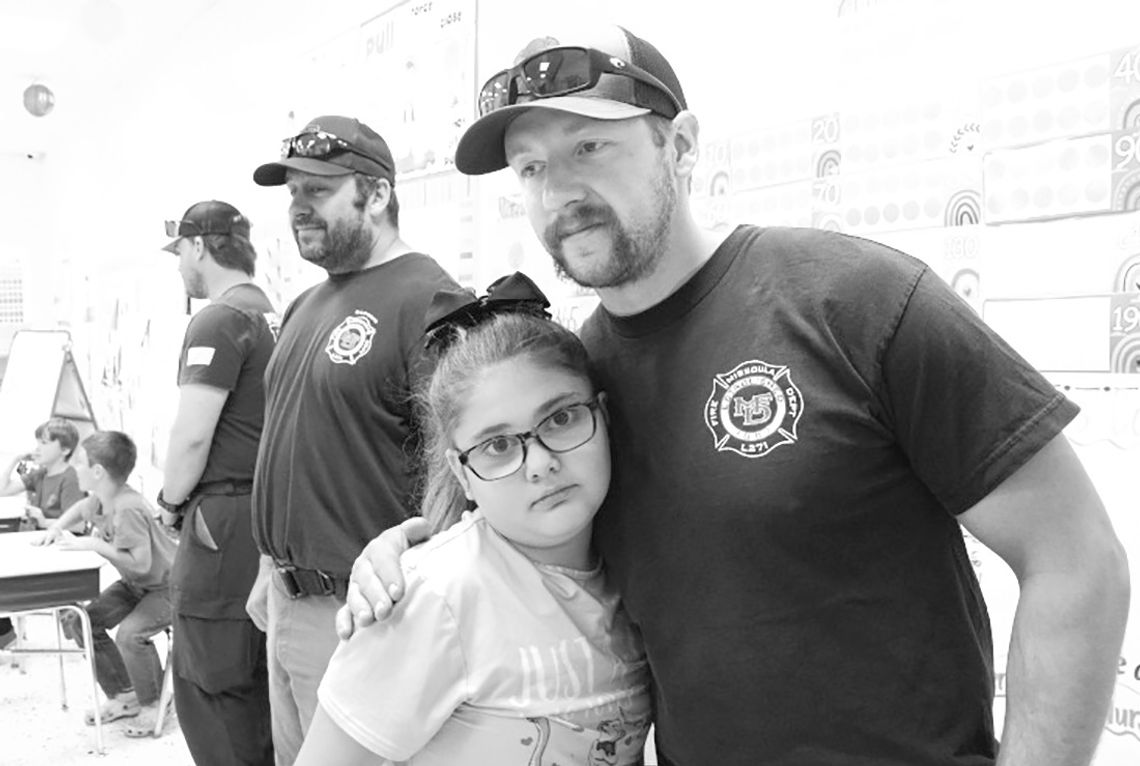 Firefighters from Montana visit schools