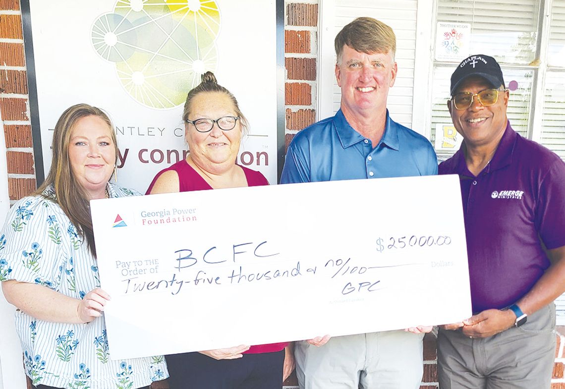 Georgia Power gifts $25,000 to BCFC for fire recovery efforts Georgia Power gifts $25,000 to BCFC for fire recovery efforts