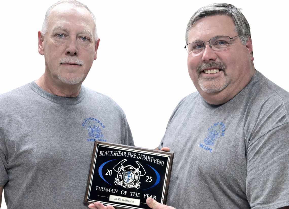 Hawkins named Firefighter of the Year