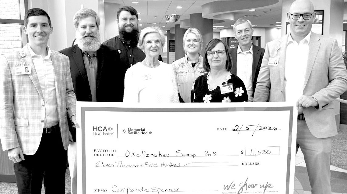 Memorial Satilla gives over $11k donation to Okefenokee Swamp