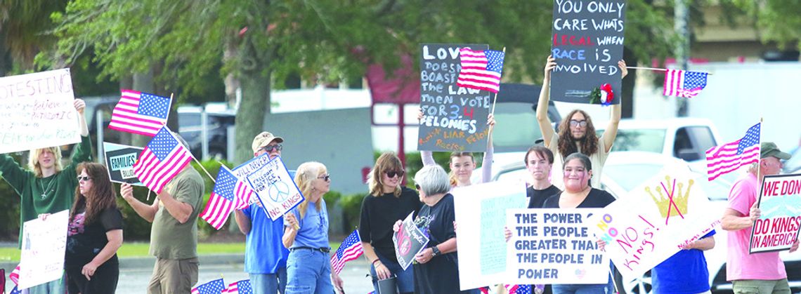‘No Kings’ protest calm