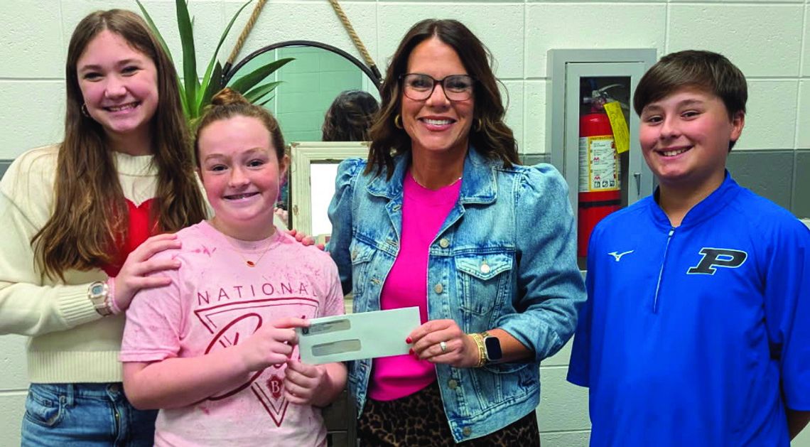 PCMS Jr Beta donates $$$ to Campground Ministries