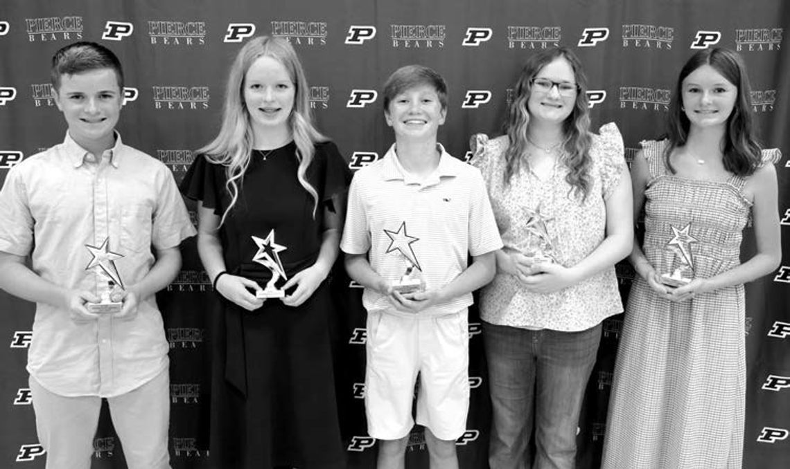 Pierce Middle Eighth Grade Honors Students