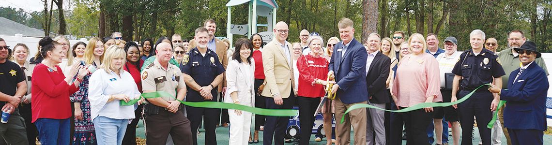 Ribbon cutting dedicates playground at Family Justice Center Ribbon cutting dedicates playground at Family Justice Center