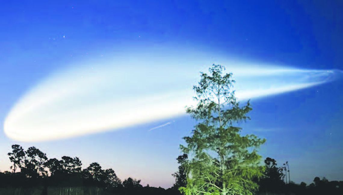 SpaceX rocket off to heavens