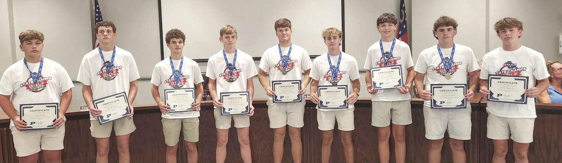 State Champions PCHS Boys Golf Team recognized by Board of Education State Champions PCHS Boys Golf Team recognized by Board of Education
