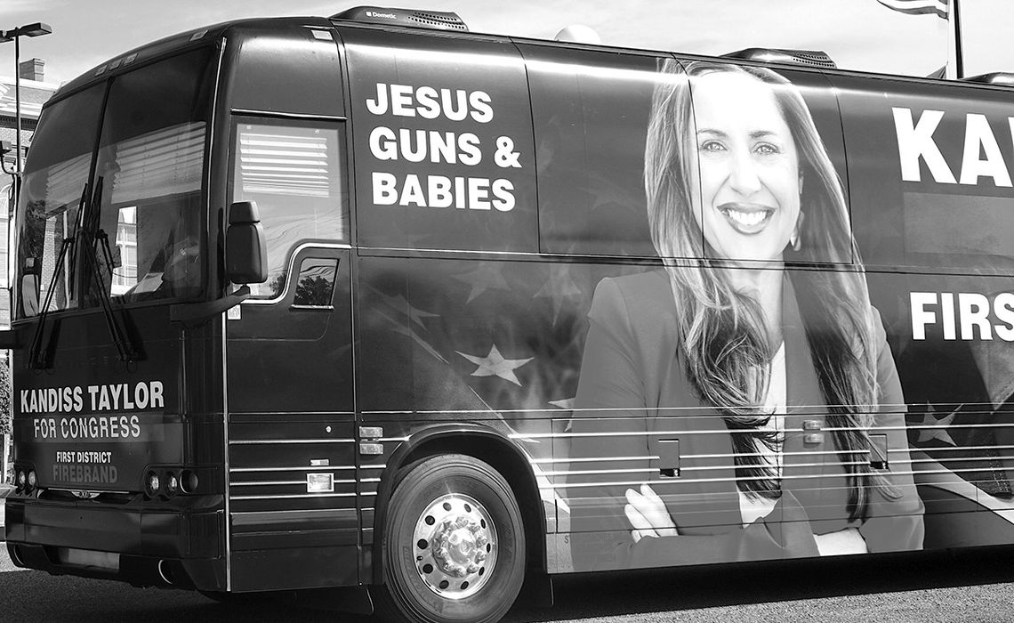 Taylor campaign tour rolls through area