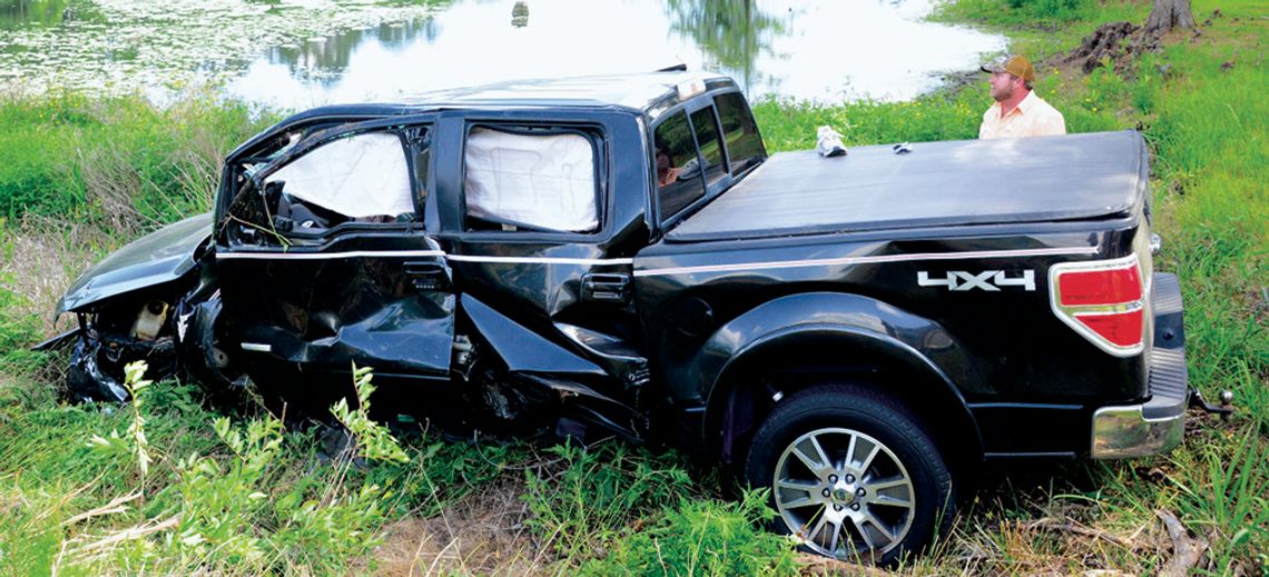 Two injured in one-vehicle accident