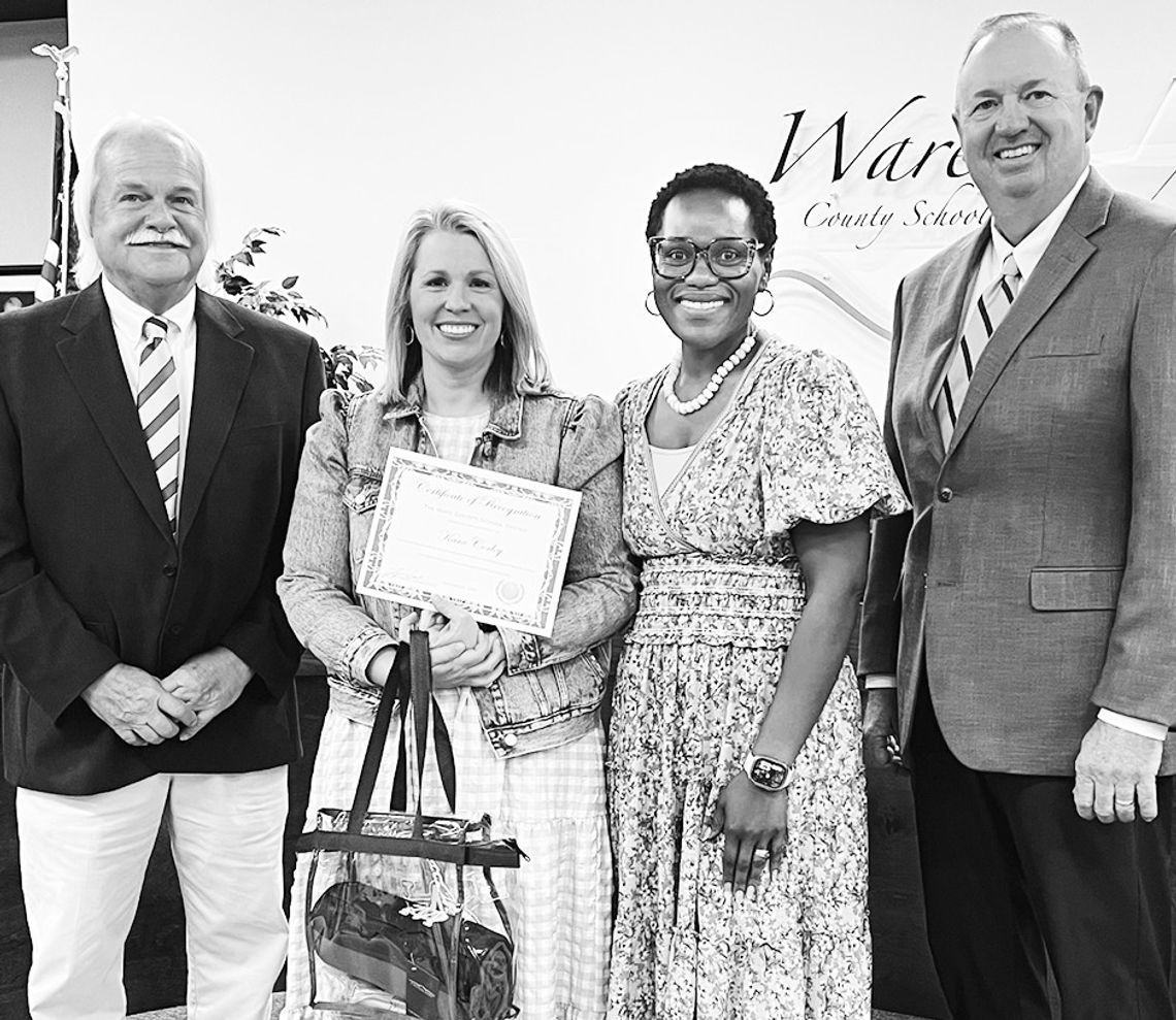 Ware Middle staffers honored Ware Middle staffers honored